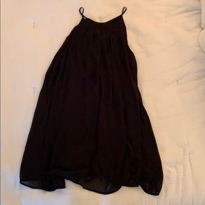 Lush Black Swing Dress